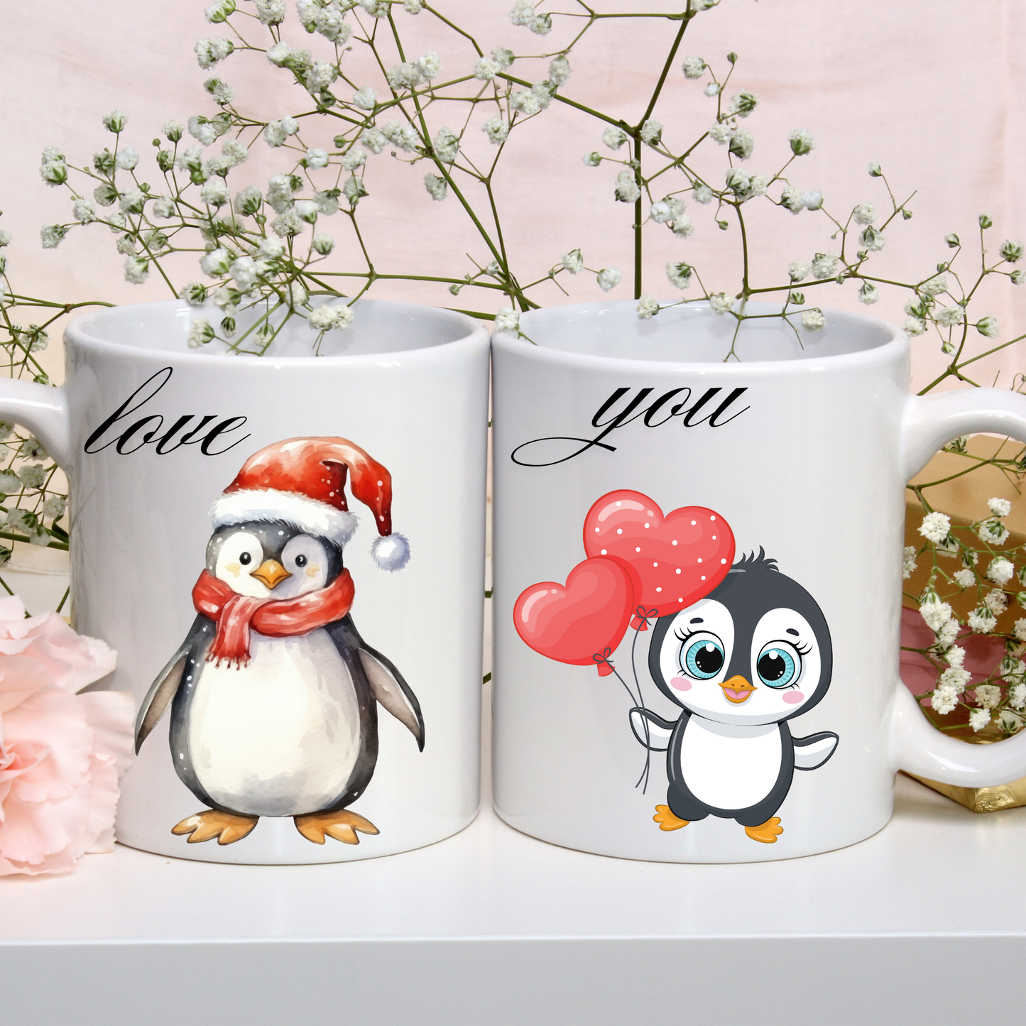 "Love You": The focus is on the warmth and affection of the holiday season. This simple, sweet message will connect well with the spirit of Christmas, making it ideal for a personal gift or cozy holiday product.